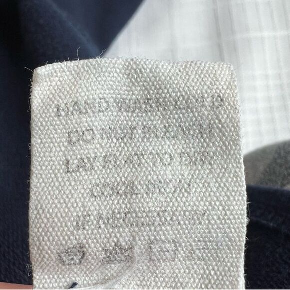 Max Studio Navy Blue Bell Three Quarter Sleeve Top Size M - Picture 7 of 10